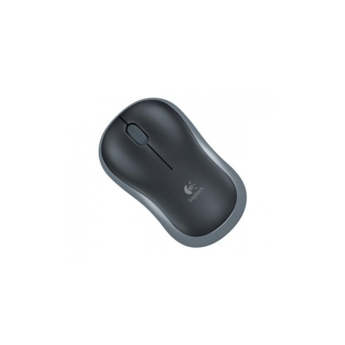 Logitech M185 Wireless mini miška, črna-siva