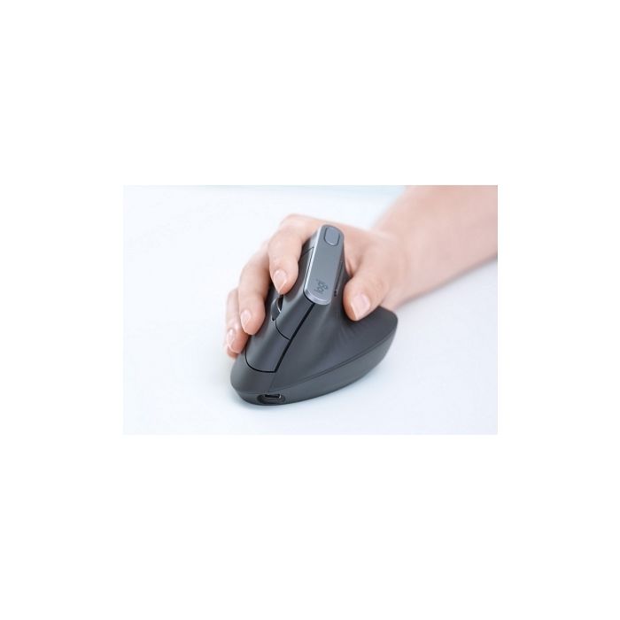 Logitech ergonomska miška cordless MX VERTICAL bluetooth, unifying, USB-C