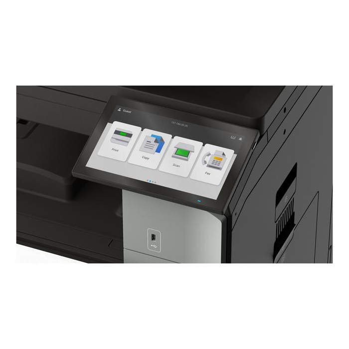 LEXMARK 20L8110 CX950se 25PPM Večfunkcijska barvna laserska naprava, pladenj in kabinet + montaža