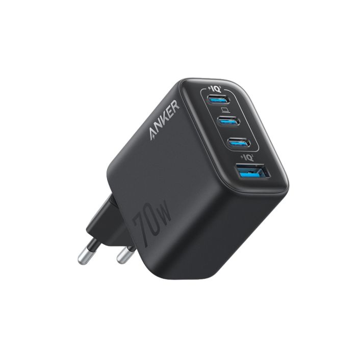 Anker Zolo 70W 4-portni polnilec, črn