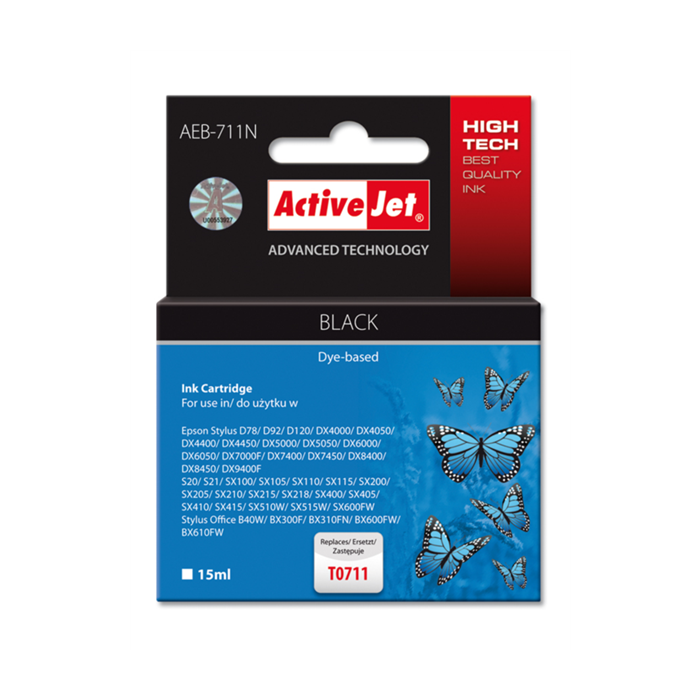 ActiveJet črno črnilo Epson T0711