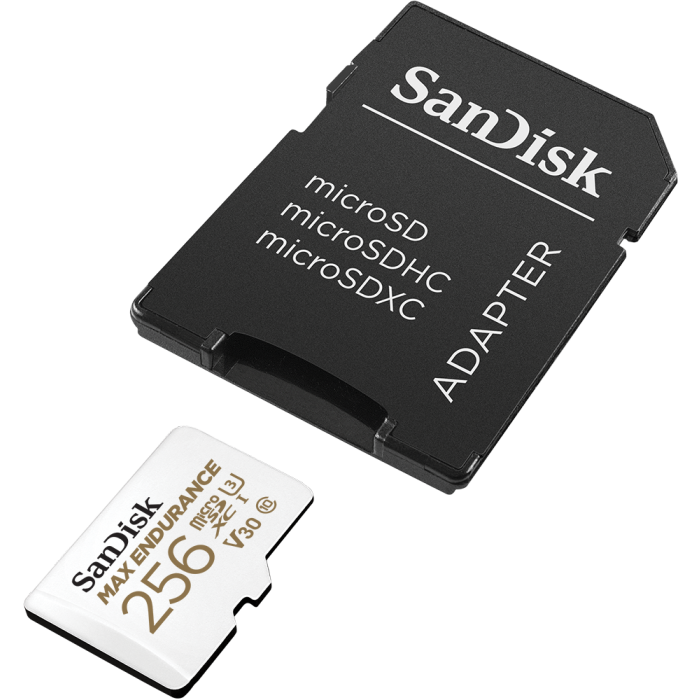 SanDisk 256GB MAX ENDURANCE microSD spominska kartica z adapterjem