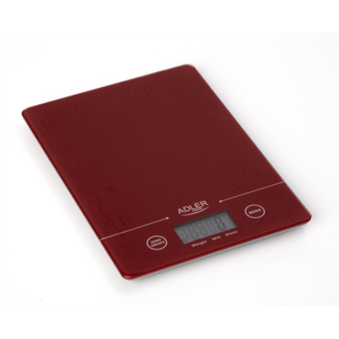 Adler kuhinjska tehtnica rdeča
