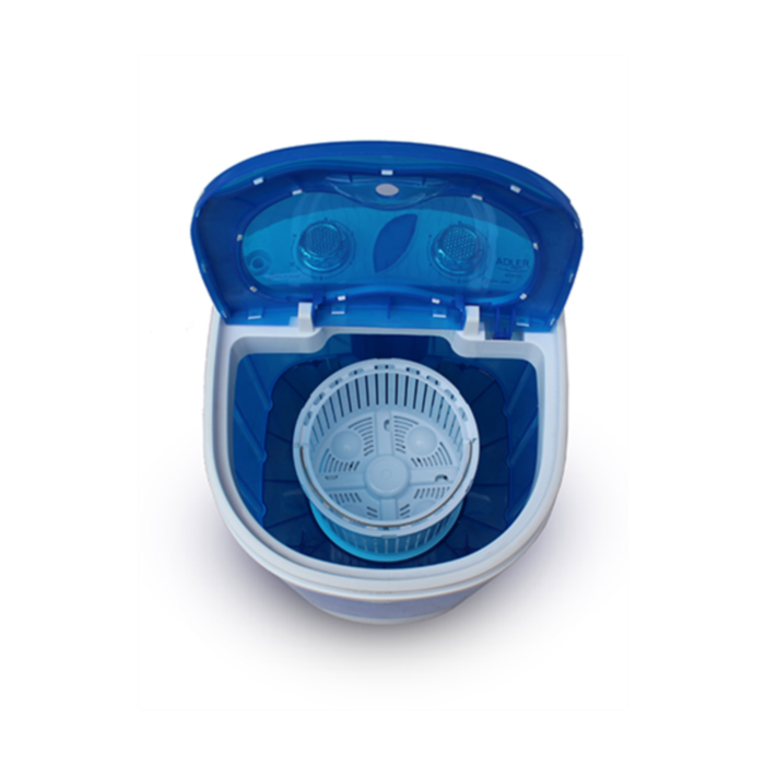 Adler mini pralni stroj s spin funkcijo primeren za kampiranje