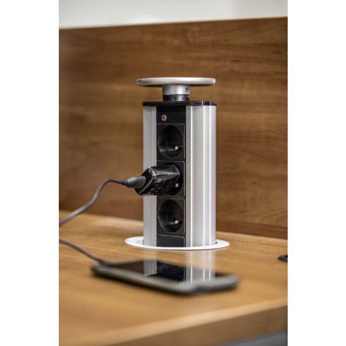 GTV potopna vtičnica 3x 230V, Ø100mm