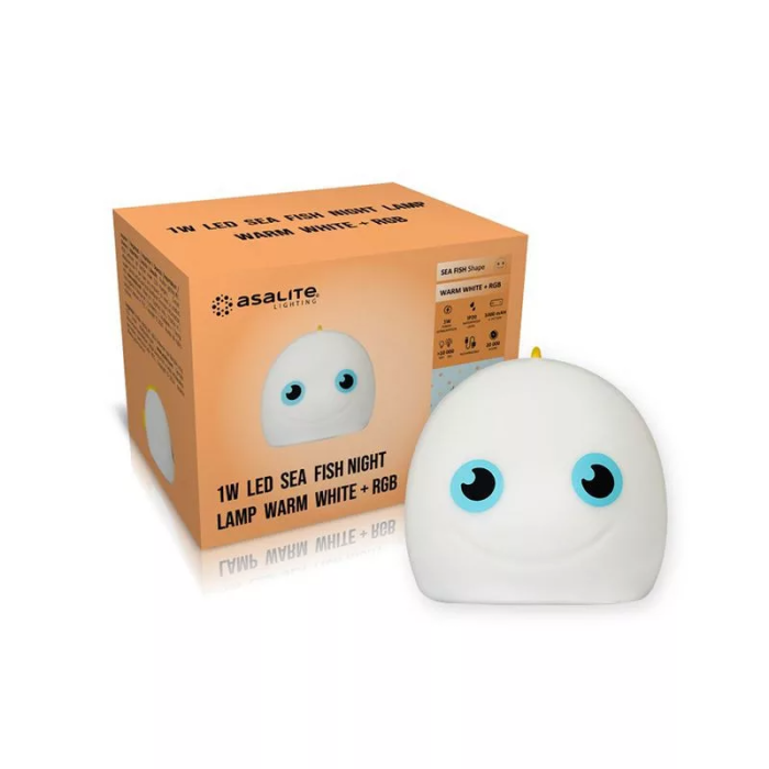 Asalite LED nočna svetilka Sea Fish 1W