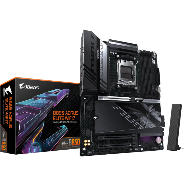 GIGABYTE B850 AORUS ELITE WIFI7, DDR5, SATA3, USB3.2Gen2x2, DP, 2.5GbE, WiFi 7, AM5 ATX