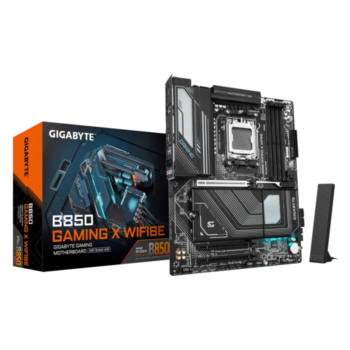 GIGABYTE B850 GAMING X WIFI6E, DDR5, SATA3, USB3.2Gen2, DP, 2.5GbE, WiFi 6E, AM5 ATX