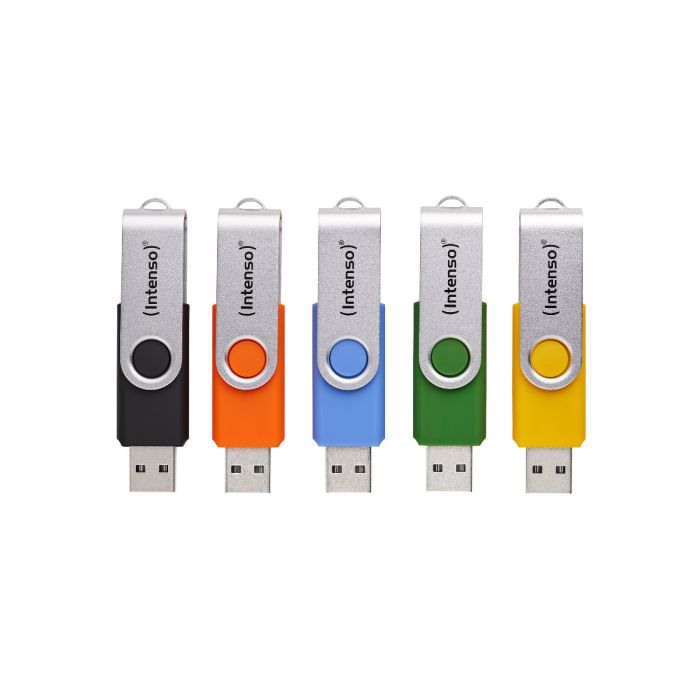 Intenso 5x16GB Basic Line USB 2.0 spominski ključki - Barvni