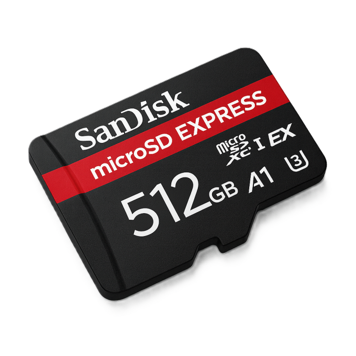 SanDisk 512GB Express NVMe UHS-I microSDXC spominska kartica