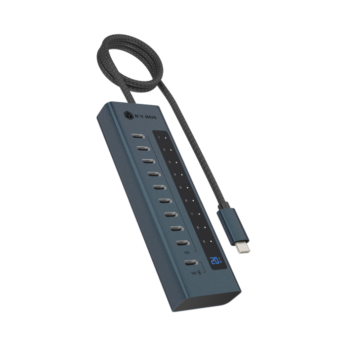 IcyBox IB-HUB1450-C31 10-portni hub vmesnik USB-C 3.2