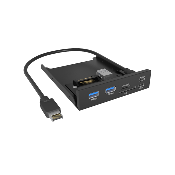 IcyBox IB-HUB1419-i3 6-v-1 USB ohišje HUB za 3,5" režo v računalniku