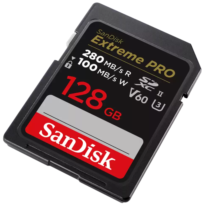 SanDisk 128GB Extreme PRO SDXC UHS-II spominska kartica