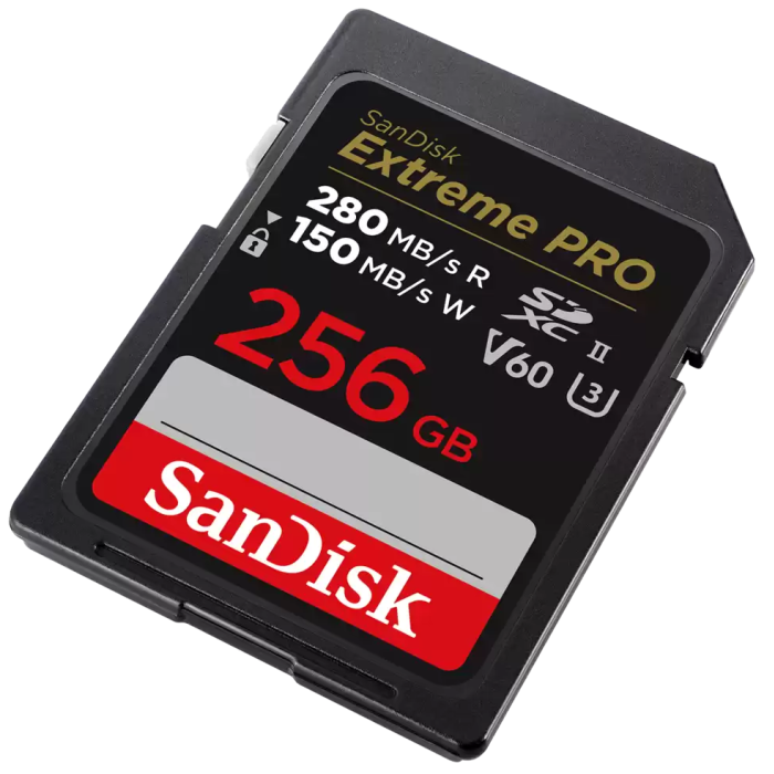 SanDisk 256GB Extreme PRO SDXC UHS-II spominska kartica