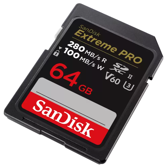 SanDisk 64GB Extreme PRO SDXC UHS-II spominska kartica