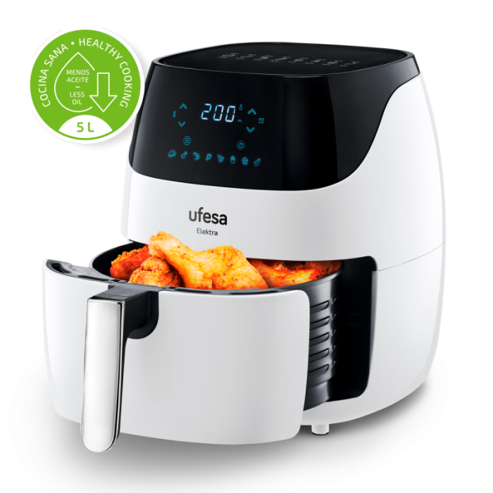 Ufesa digitalni zračni cvrtnik 5L  1500w Elektra bel