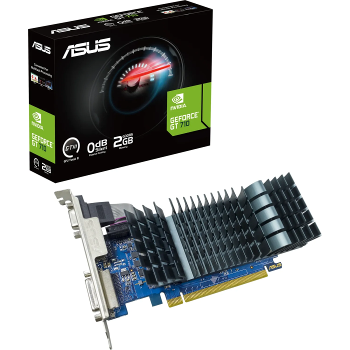 Grafična kartica ASUS GeForce GT 710, 2GB GDDR5, PCI-E 2.0 GT710-SL-2GD5-BRK-EVO