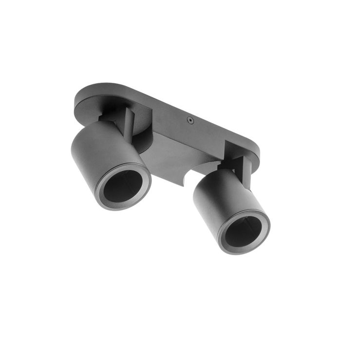 GTV reflektorska svetilka BLINK 2xGU10 220V, črna