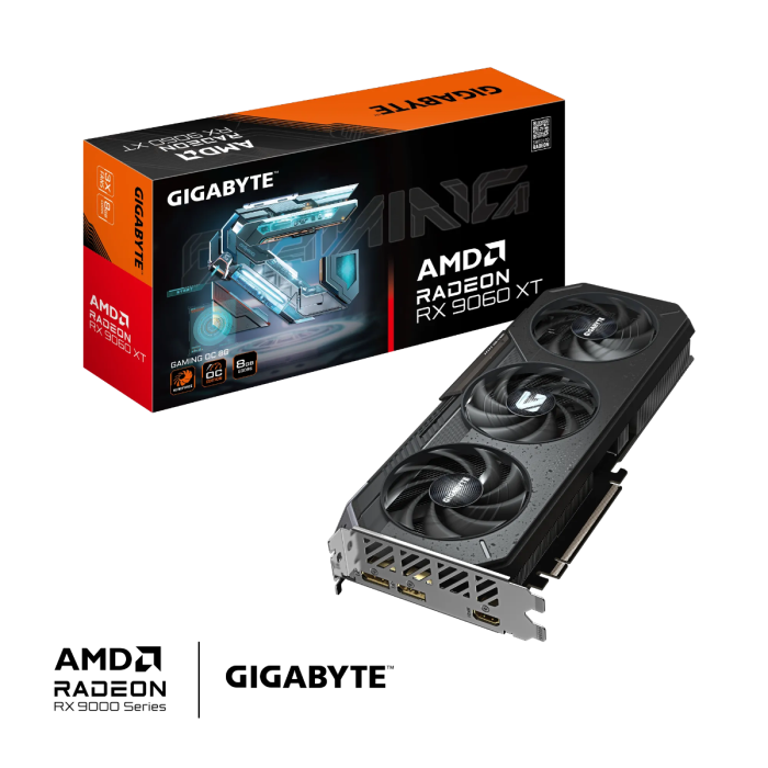 Grafična kartica GIGABYTE Radeon RX 9060 XT GAMING OC 8G, 8GB GDDR6, PCI-E 5.0