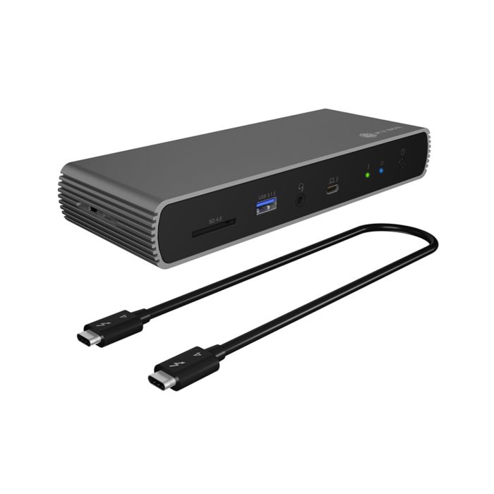 IcyBox IB-DK8801-TB4 Thunderbolt 4 priklopna postaja s Power Delivery 100W