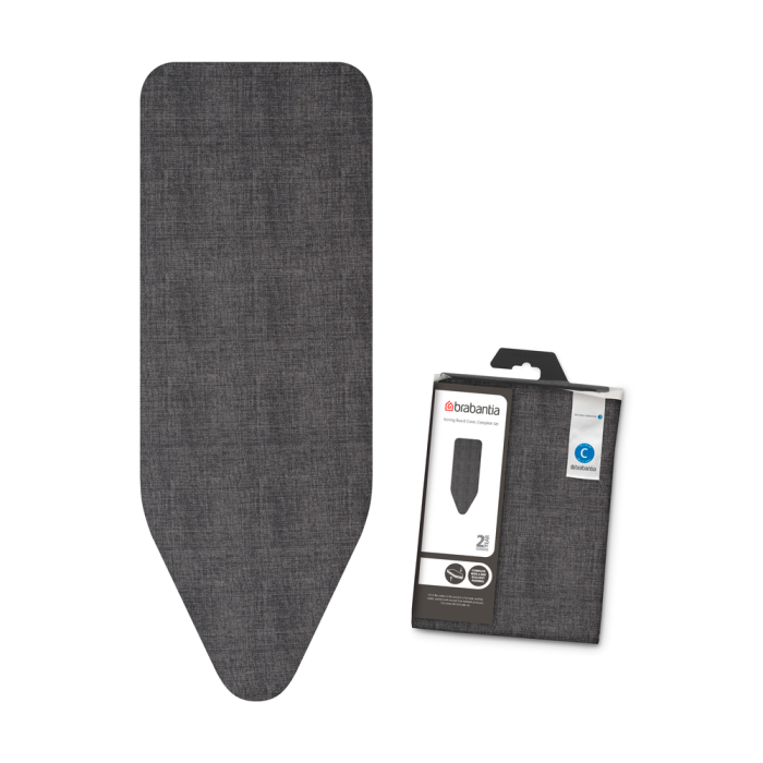 Brabantia prevleka in podloga za likalno desko C 124x38cm denim črna