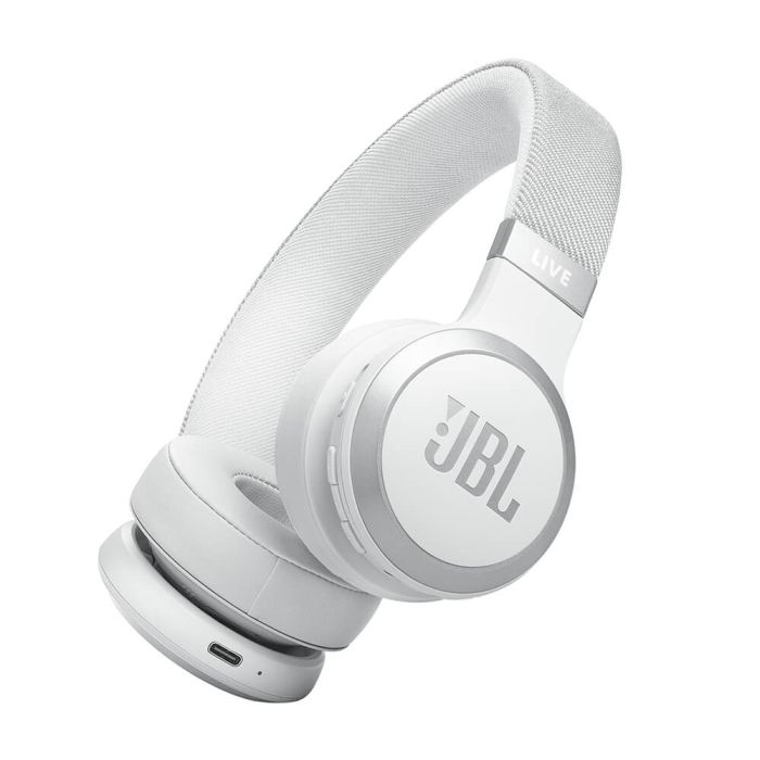 JBL Live 670NC Bluetooth naglavne brezžične slušalke, bela