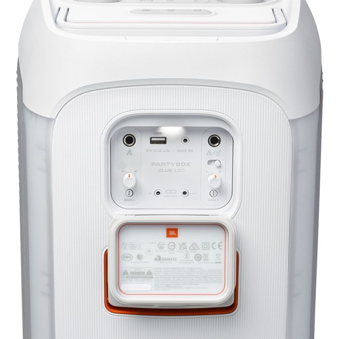 JBL PartyBox Club 120 prenosni zvočnik 160W, BT, RGB, USB, bel