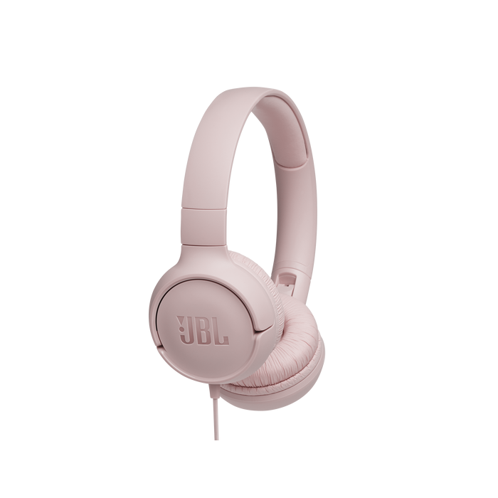 JBL Tune 500 naglavne slušalke z mikrofonom, roza