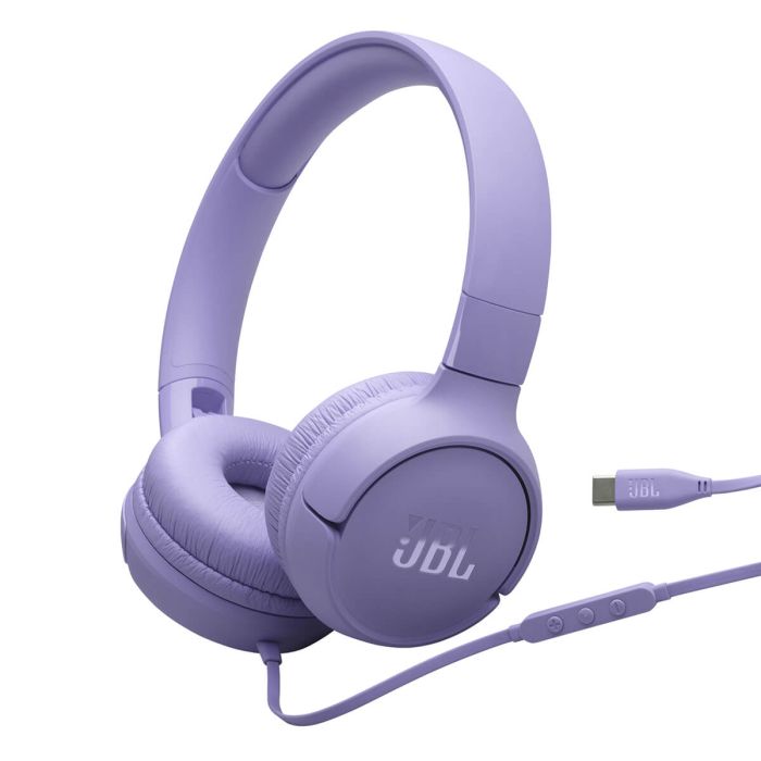 JBL Tune 520 USB-C žične slušalke, vijolične