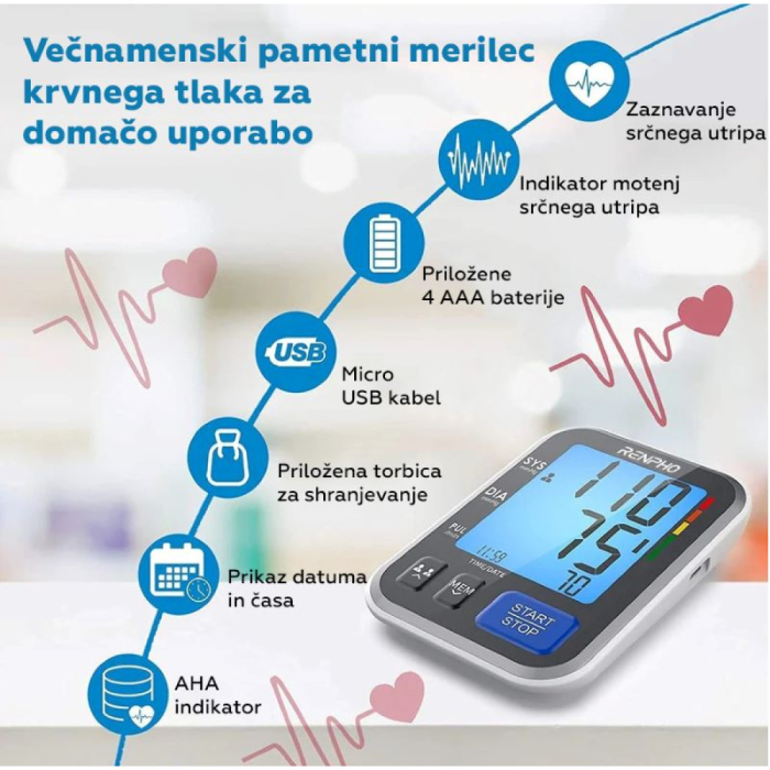 RENPHO Merilnik krvnega tlaka