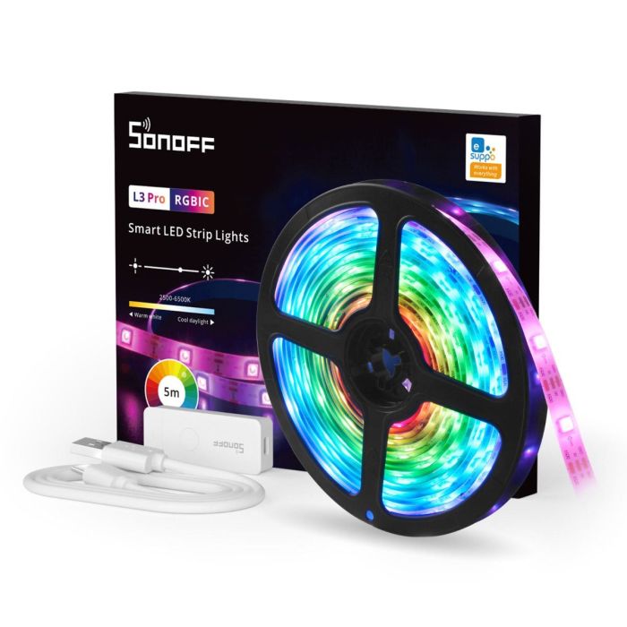 SONOFF L3 PRO 5M Pametni RGBIC LED Wi-Fi trak