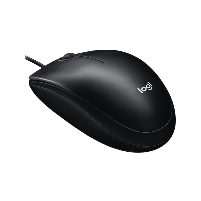 Logitech M100 optična miška, črna