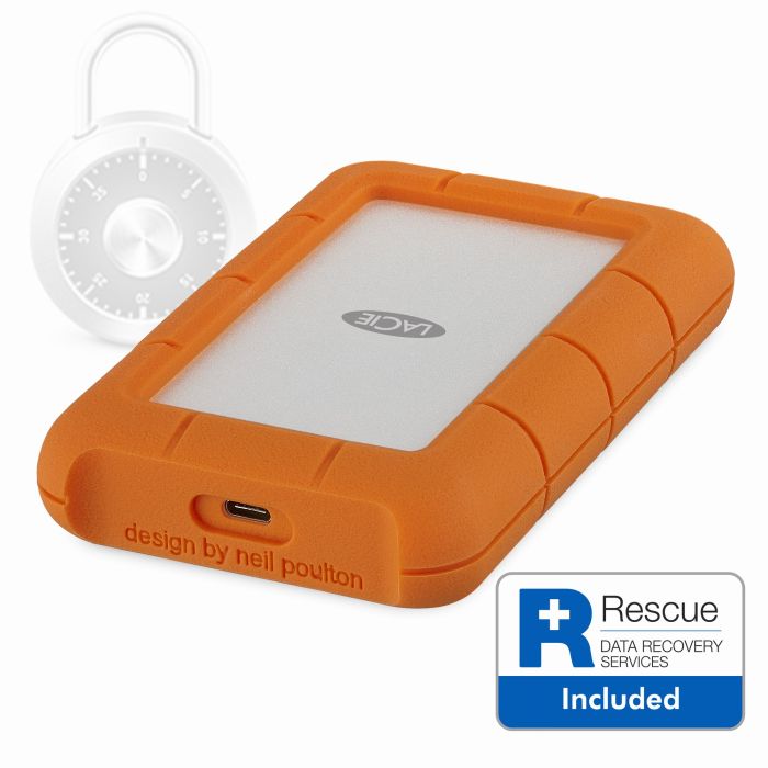 LaCie 2TB Rugged Secure 2,5