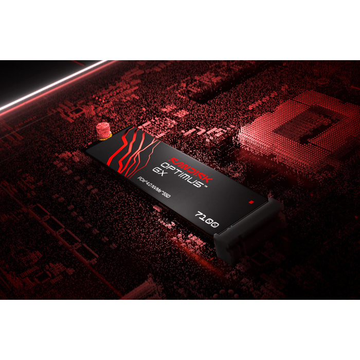 SANDISK 500GB Optimus GX 7100 M.2 2280-S3-M PCIe 4.0 NVMe 2.0 SSD disk
