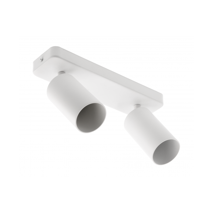 GTV Stropna svetilka SANTO BIS, GU10, max. 2×20 W, IP20, dvojna, bela