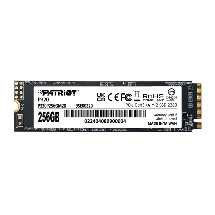 Patriot P320 256GB M.2 NVMe SSD PCIe Gen 3 x4
