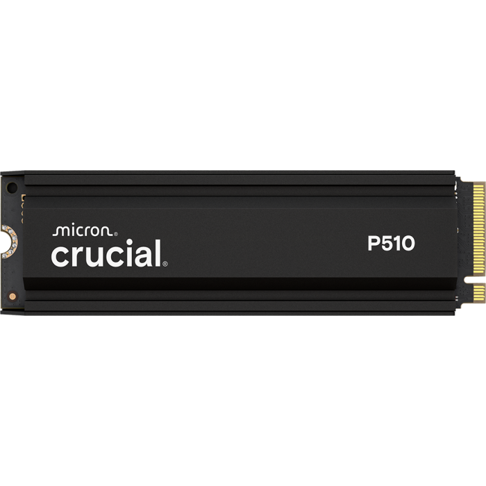 Crucial P510 2TB PCIe Gen5 NVMe 2280 M.2 SSD s hladilnikom
