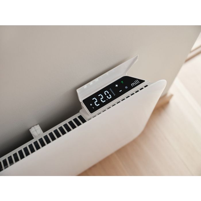 MILL panelni konvekcijski radiator Wi-Fi 1000W bel jeklo PA1000WIFI4
