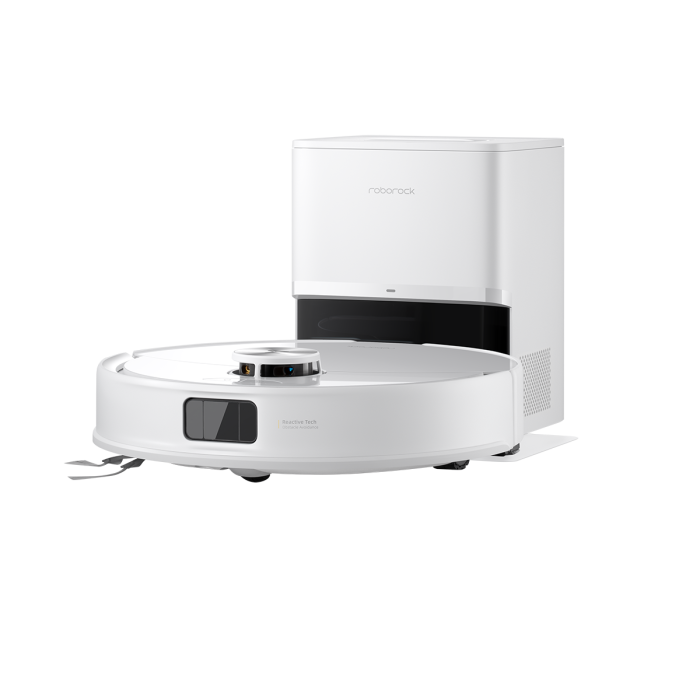 Roborock Q10 VF+ robotski sesalnik s samopraznilno postajo, bel