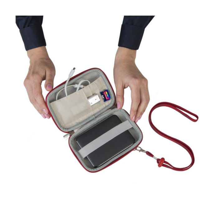 RivaCase rdeči etui za disk HDD 9101