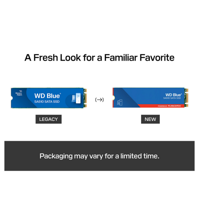 SanDisk 2TB WD Blue SA510 M.2 2280 SATA 6Gb/s SSD disk