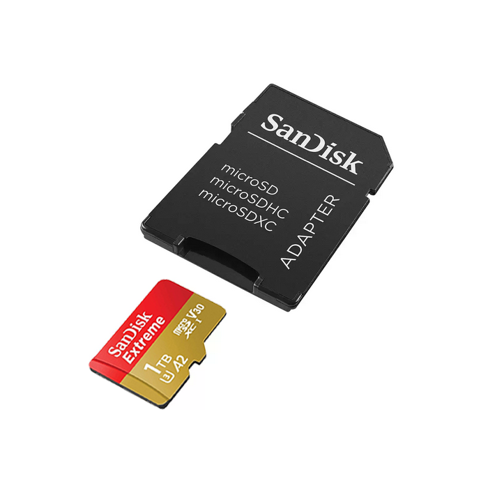 SanDisk 1TB Extreme microSDXC UHS-I spominska kartica z adapterjem