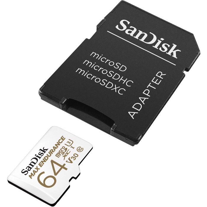 SanDisk 64GB MAX ENDURANCE microSD spominska kartica z adapterjem