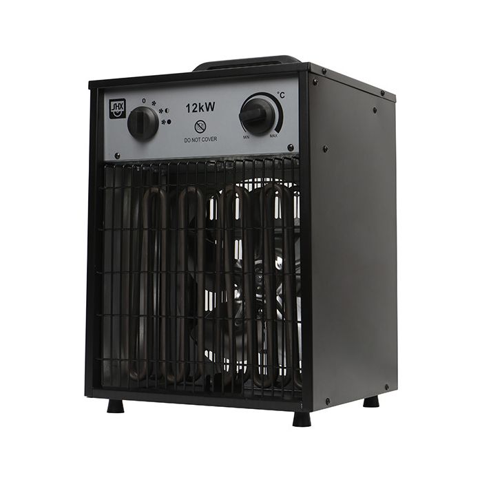 SHX industrijski ventilatorski grelnik 12 kW, črn