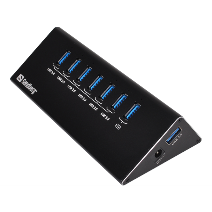 Sandberg USB 3.0 Hub 6+1 ports vozlišče