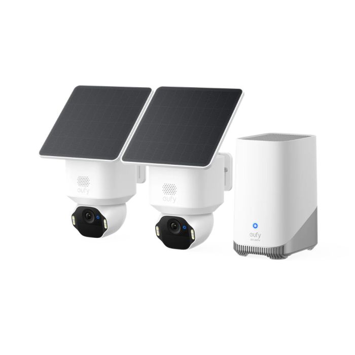 Anker Eufy Security SoloCam E42 komplet 2 kamer + HomeBase 3 baza + 2 solarna panela