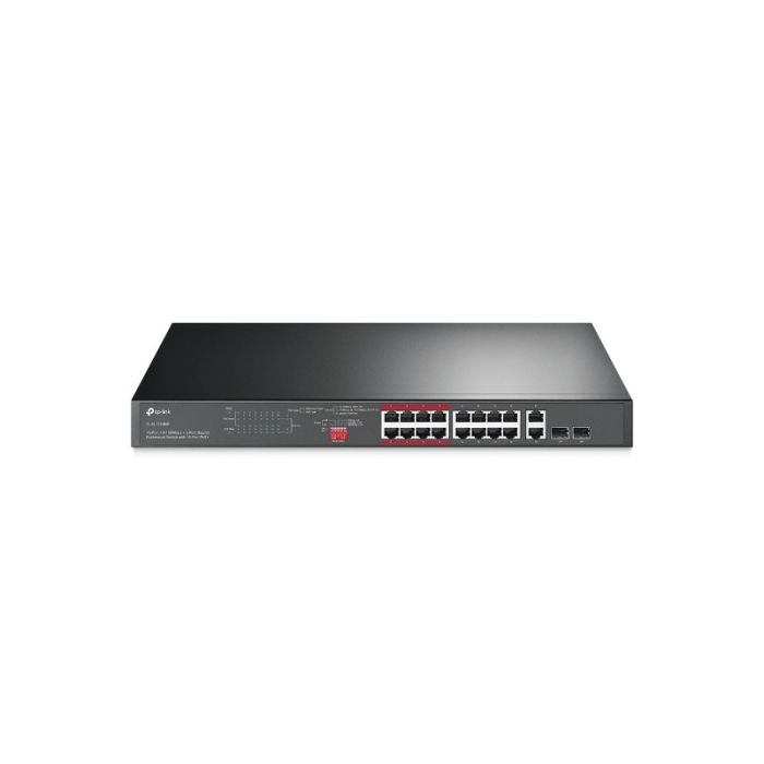 TP-LINK 16-Port 10/100 Mbps + 2-Port Gigabit Rackmount switch stikalo z 16-Port PoE+