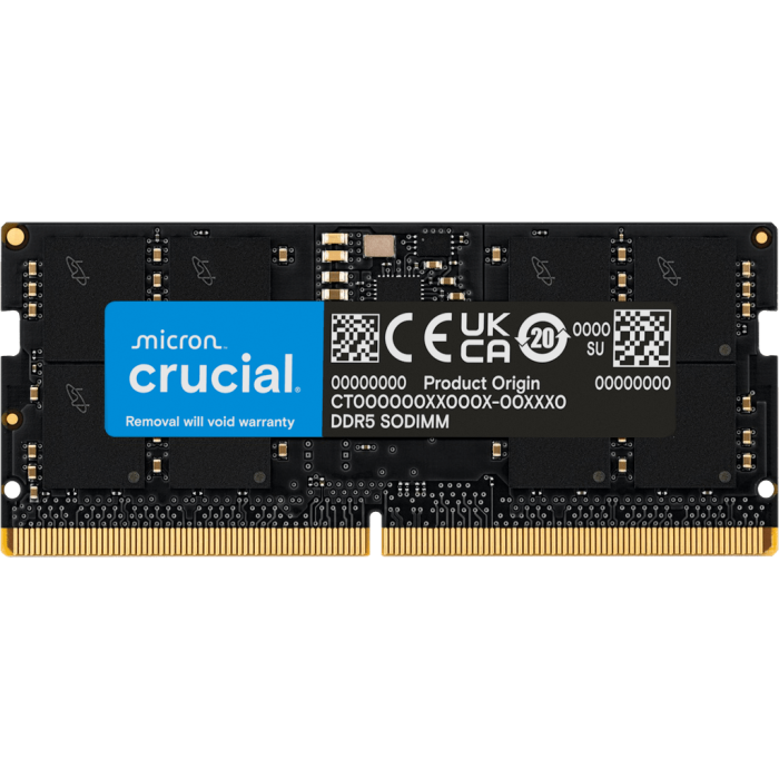 Crucial 24GB DDR5-5600 SODIMM CL46, 1.1V
