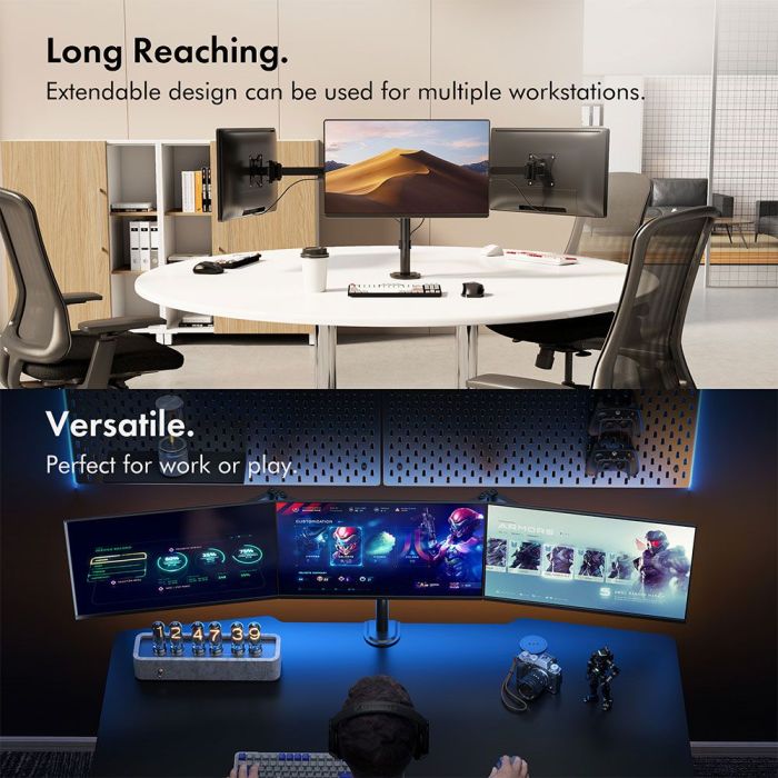 Vonhaus nosilec za tri monitorje do 27