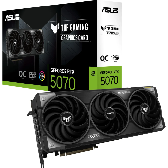 Grafična kartica ASUS TUF Gaming GeForce RTX 5070, 12GB GDDR7, PCI-E 5.0 TUF-RTX5070-O12G-GAMING